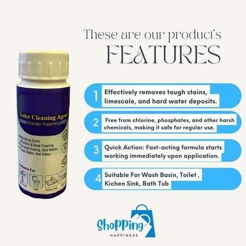 Toilet Cleaning Agent (Buy 1 Get 1 Free)